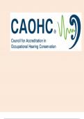 CAOHC Study Guide&colon; Questions & Complete A&plus; Solutions 