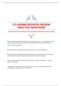 CCI ARDMS REGISTRY REVIEW PRACTICE QUESTIONS&vert;UPDATED&vert;VERIFIED WITH ACCURATE ANSWERS