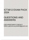 ICT3612 Exam pack 2024&lpar;Questions and answers&rpar;