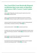 Star Guard Elite Exam Beachwalk lifeguard certification final exam study set Questions and Answers 100&percnt; Correct &vert; Latest Update 2024