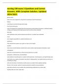 nursing 230 exam 2 Questions and Correct Answers&comma; With Complete Solution&period; Updated 2024&sol;2025&period;