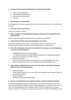 468 Oefenvragen Klinische Psychologie 3&colon; De Ambulante Praktijk &lpar;Gehele leerstof&rpar;