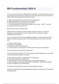 RN Fundamentals A NEWEST 2026&sol;2027 ACTUAL EXAM COMPLETE QUESTIONS AND CORRECT DETAILED ANSWERS &lpar;VERIFIED ANSWERS&rpar; &vert;ALREADY GRADED A&plus;&vert;&vert;BRAND NEW&excl;&excl;