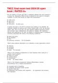 TNCC final exam | Latest Package deal