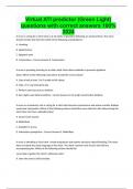 Virtual ATI predictor &lpar;Green Light&rpar; questions with correct answers 100&percnt; 2024