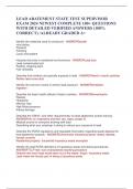 LEAD ABATEMENT STATE TEST SUPERVISOR  EXAM 2024 NEWEST COMPLETE 100&plus; QUESTIONS  WITH DETAILED VERIFIED ANSWERS &lpar;100&percnt;  CORRECT&rpar; &sol;ALREADY GRADED A&plus;