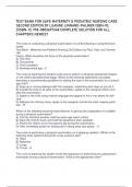  TEST BANK FOR SAFE MATERNITY & PEDIATRIC NURSING CARE SECOND EDITION BY LUANNE LINNARD-PALMER ISBN-10&semi; 1&sol;ISBN-13&semi; 978-0803697348 COMPLETE SOLUTION FOR ALL CHAPTERS NEWEST