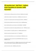 PSI practice test - Nail Tech &ndash; Indiana Exam Questions & Answers 100&percnt; Accurate&excl;&excl;
