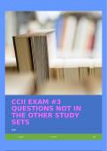 CCII EXAM &num;3 QUESTIONS NOT IN THE OTHER STUDY SETS