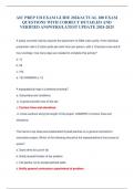AIC PREP UH EXAM GUIDE 2024&sol;ACTUAL 200 EXAM QUESTIONS WITH CORRECT DETAILED AND VERIFIED ANSWERS&sol;LATEST UPDATE 2024-2025