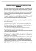 HED2601 ASSIGNMENT WITH 36 QUESTIONS AND ANSWERS