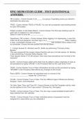 EPIC OR350 STUDY GUIDE - TEST QUESTIONS & ANSWERS&period;