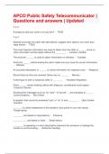 APCO Public Safety Telecommunicator &vert; Questions and answers &vert; Updated