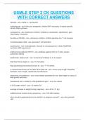 USMLE STEP 2 CK QUESTIONS WITH CORRECT ANSWERS