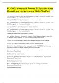 PL-300&colon; Microsoft Power BI Data Analyst Questions and Answers 100&percnt; Verified