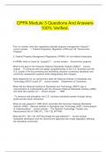 CPPA Module 3 Questions And Answers 100&percnt; Verified&period;