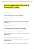 Indiana Cosmetology PSI Questions & Answers 100&percnt; Correct&excl;&excl;
