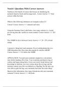 Nooch 1 Questions With Correct Answers