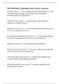 MIS 200 Quiz 1 Questions with Correct Answers&period;