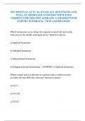 MN 568 FINAL ACTUAL EXAM ALL QUESTIONS AND WELL ELABORATED ANSWERS TOP RATED VERSION FOR 2024-2025 ALREADY A GRADED WITH EXPERT FEEDBACK &vert; NEW AND REVISED