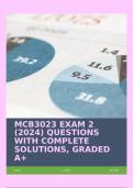 MCB3023 EXAM 2 &lpar;2024&rpar; QUESTIONS WITH COMPLETE SOLUTIONS&comma; GRADED A&plus;