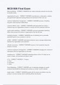 MCS1000 Final Exam 2023&sol;2024 Questions And Answers All Verified A&plus;