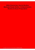  WGU Elementary Social Studies Methods Study Guide Comprehensive Review & Exam Preparation 2025&sol; 2026 &vert; 100&percnt; Verified with Correct Questions and Answers &vert; Complete WGU Elementary Social Studies Methods Exam Prep Study Resource with Solution