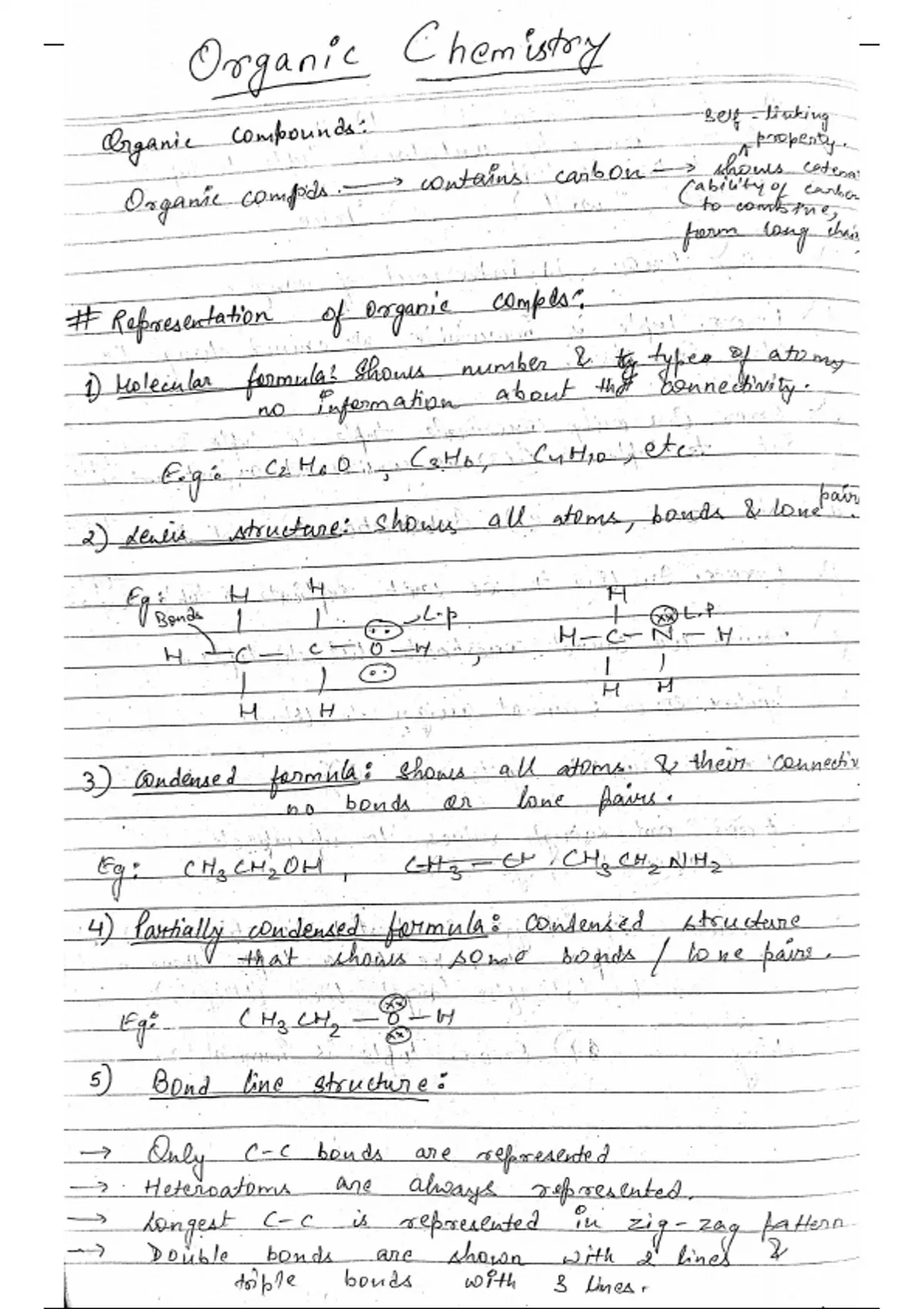 Class notes Basics of organic chemistry - Organic chemistry - Stuvia US