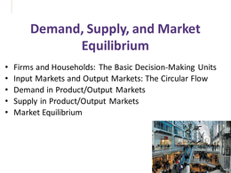 Demand, supply and market equilibrium revision1 
