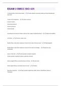 EXAM 2 BMCC BIO 425 QUESTIONS & ANSWERS VERIFIED 100&percnt; CORRECT&excl;&excl;