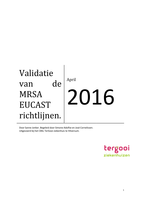 stage verslag, validatie van de MRSA EUCAST richtlijnen