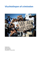 Betoog: Vluchtelingen of criminelen