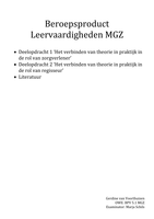 BPV 5.1 MGZ - Beroepsproduct Leervaardigheden