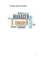 Praktijkopdracht management en organisatie