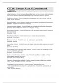 CPT 101 Concepts Exam &num;2 Questions and Answers&period;