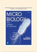 Microbiology with Diseases by Taxonomy&comma; 6th Edition &lpar;Bauman&rpar; Test bank&comma; All Chapters 1 - 26&comma; Complete Modern Version