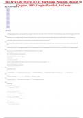 Solutions Manual for Big Java Late Objects 2nd Edition By Cay Horstmann &lpar;All Chapters&comma; 100&percnt; Original Verified&comma; A&plus; Grade&rpar;