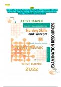 Exam Resources - TB for Timby's Fundamental Nursing Skills and Concepts 12th Edition by Loretta A Donnelly-Moreno - Complete&comma; Detailed and latest Test Bank&period; Chapters &lpar;1-38&rpar; Included&period;