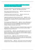UC Health Assessment HEENT &lpar;KMH&rpar; Part 2 &lpar;Eyes&rpar;&colon; Questions With Complete Solutions 