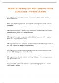 ARMRIT EXAM Prep Test with Questions Solved 100&percnt; Correct &vert; Verified Solutions
