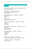 NURS 8020 HEENT Study Guide&colon; Questions With Solutions 