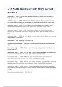 UTA NURS 5333 test 1with 100&percnt; correct answers