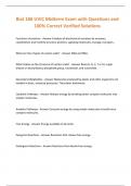 Biol 186 UVIC Midterm Exam with Questions and 100&percnt; Correct Verified Solutions
