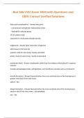 Biol 186 UVIC Exam 2024 with Questions and 100&percnt; Correct Verified Solutions