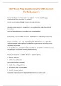 BOP Exam Prep Questions with 100&percnt; Correct Verified answers