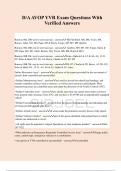 D&sol;A AVOP YVR Exam Questions With Verified Answers