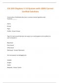CIS 105 Chapters 1-13 Quizzes with 100&percnt; Correct Verified Solutions