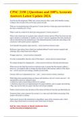 CPSC 2150 &vert;&vert; Questions and 100&percnt; Accurate Answers Latest Update 2024&period;