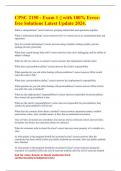 CPSC 2150 - Exam 1 &vert;&vert; with 100&percnt; Error-free Solutions Latest Update 2024&period;