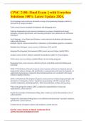 CPSC 2150&colon; Final Exam &vert;&vert; with Errorless Solutions 100&percnt; Latest Update 2024&period;